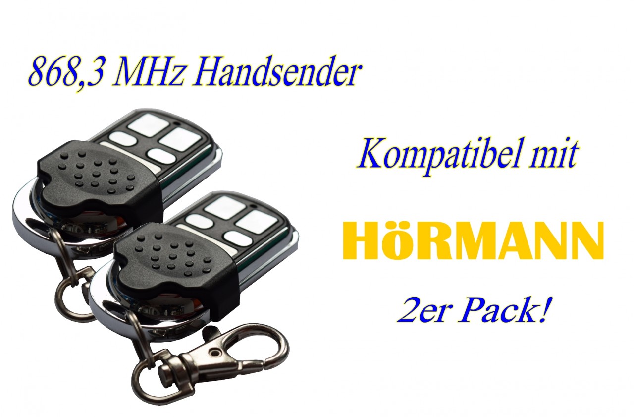 2x Schartec Handsender 868,3 MHz für Hörmann Antriebe